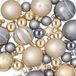 vidaXL Kerstballenset - 88 st - Goudkleurig en grijs - Ø 6 cm - Kunststof
