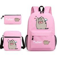 Rugzak SZSMART MODEL Driedelige Pusheen Fat Cat rugzakset voor studenten