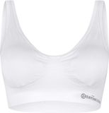 Bamboo Basics Witte Naadloze BH Zonder Beugel Fleur - Maat XL