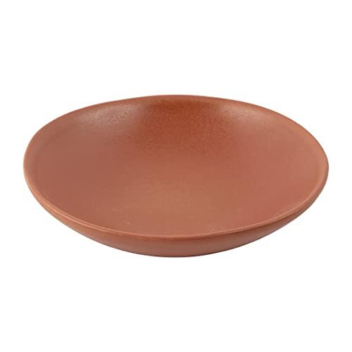 Olympia FC716 Steengoed Build-a-Bowl Cantaloupe platte schalen, 190mm, oranje, Pack van 6