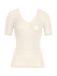 Hanro Woolen Silk Kurzarm crème / offwhite Onderhemd