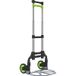 Chariot de manutention pliable en aluminium avec poignée télescopique, hauteur réglable jusqu'à 100 cm