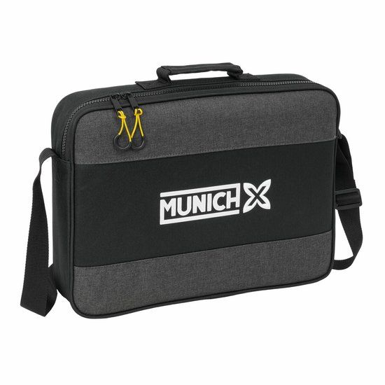 Safta Munich Schooltas Topo Zwart 38 x 28 x 6 cm