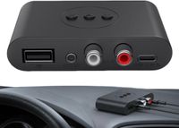 Merkloos / Sans marque Wan GmbH Auto Audio Ontvanger - Draadloze Adapter - Muziek Streamen Auto - Geavanceerde Ruisdemping - 135 cm - Zwart