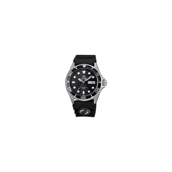Orient Ray Automatic FEM6500AM9 Herenhorloge - Zwart - 41mm - Rubberen Band