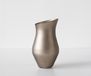 DELIFE Vase Curvia l18 x P11 x H41 cm Verre Opal Soufflé à la bouche