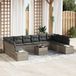 vidaXL Tuinbank Set Lichtgrijs Polyrattan