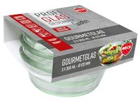 Weck 3-delige set gastropack 300 ml gourmetglazen