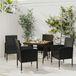 Maison Exclusive - Salon de jardin 5 pièces en résine tressée noir