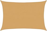 vidaXL Zonnezeil 160 g/m² rechthoekig 4x5 m HDPE zandkleurig