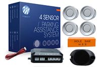 M-Tech CP7S parkeerhulp 4 sensoren met luidspreker zilver