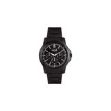 Regal Lucardi Regal Herenhorloge met Zwarte Stalen Band - 45 mm