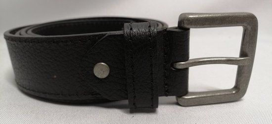 Leren Riem - Heren - 120 cm - Zwart - 4 cm breed