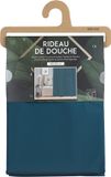 Urban Living Douchegordijn met ringen - donkerblauw - pvc - 180 x 200 cm