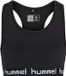 Hummel Meisjesbeha Mimmi Zwart Polyester Lichte ondersteuning Logo Vrouwen 164
