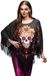 Boland Poncho Catrina Day of the Dead Volwassenen Halloween Skelet Cosplay Themafeest