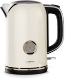 Klarstein Victoria waterkoker 1,7 L - Retro waterkoker 2200 W, vintage design, uitneembaar kalkfilter, 360° basis, automatische uitschakeling