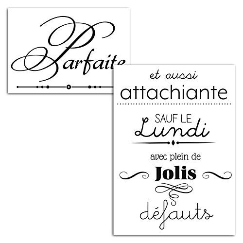 Mademoiselle Toga mem402 transferbord afdrukken motief mooie gebreken stof kunststof gecoat om op te strijken zwart 15 x 21 x 0,1 cm