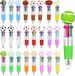 Set de stylos 4-en-1 - 24 pièces - 4 stylos de football colorés - Mini-stylos de football de 0,7 mm avec pointe rétractable