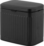 Relaxdays Wandprullenbak - 4 liter - RVS - Zwart