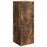 vidaXL Wandkast Gerookt eiken 33 x 34,5 x 90 cm Bewerkt hout