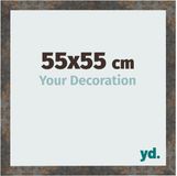 yd. Cadre photo 55x55 cm - MDF - Métal oxydé - Bologna
