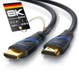 CSL - 3m HDMI-kabel 2.0a 2.0b - Ultra HD 4k 60Hz - High Speed HDMI 2.0 - Full HD 1080p - 3D ARC CEC HDCP HDR - 3-voudig afgeschermd - 18 Gbit/s - zwart