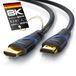 CSL - 3m HDMI-kabel 2.0a 2.0b - Ultra HD 4k 60Hz - High Speed HDMI 2.0 - Full HD 1080p - 3D ARC CEC HDCP HDR - 3-voudig afgeschermd - 18 Gbit/s - zwart