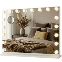 Bayt Hollywood Spiegel met Verlichting - Make Up Spiegel - 80x60cm - Wit