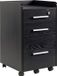 Homcom Archiefkast 39,2x40x65,4cm Hout Zwart