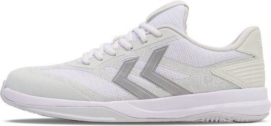 Hummel Dagaz V Handball Shoes - White/Grey - Unisex - Size 37