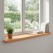 vidaXL - Raamprofielen - 2 stuks - Lichtbruin - 90 x 30 x 2 cm - Massief beukenhout