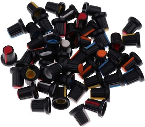 nobrands D-Shaft 180 ° Plastic Pot Knoppen voor 6 mm Potentiometer/Roterende Encoder 50 stks