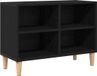 vidaXL TV-kast 69,5 x 30 x 50 cm zwart eiken bewerkt hout