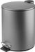 Shenzhen Haorui Industrial Technology Co., Ltd. Poubelle à pédale - Poubelle en métal de 5 l avec couvercle à pédale et insert en plastique - gris foncé