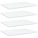 VidaXL Wandschappen 4 stuks 40x30x1,5 cm bewerkt hout wit