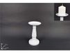 DUE ESSE CHRISTMAS SRL Kandelaar van metaal, wit, 22 cm