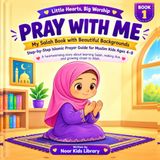 Pray With Me: My Salah Book with Beautiful Backgrounds: Step-by-Step Islamic Prayer Guide for Muslim Kids Ages 4–8