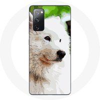 Maniacase Hoesje voor Samsung Galaxy S20 FE Samojeed Hond Wit
