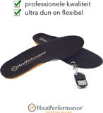 HeatPerformance Verwarmde inlegzolen HeatPerformance® PRO - super dun - oplaadbaar - met afstandsbediening - 3 warmtestanden - 7 uur lang warme voeten - elektrische zolen - mt 42/44