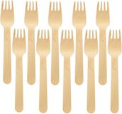 BioPak Fourchettes jetables - Bois - 16 cm - 30 Pièces