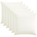 vidaXL Kussensloop Wit 80 x 80 cm Stof