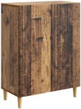vidaXL Dressoir Oud hout 66 x 34,5 x 90 cm Bewerkt hout