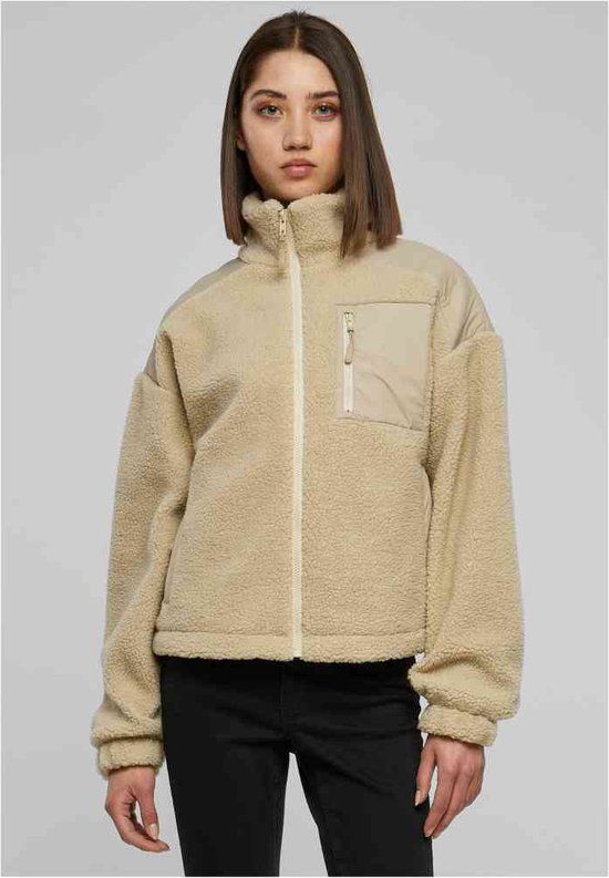 Urban Classics Sherpa Mix Jacket - Women - 5XL - Beige