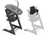 Stokke Tripp Trapp Chaise haute - Noir (incluant chaise et Babyset 2) avec set nouveau-né (Anthracite)