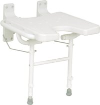 Drive DKS 130 Douchestoel - Opklapbaar - Hygiëne Uitsparing - Wit