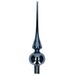 Decoris Kerst piek - Donkerblauw - 26 cm - Glas - Glans