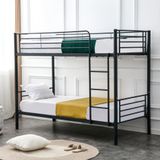 Home Style Bunky Stapelbed 90x200 cm zwart metaal