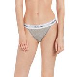 Calvin Klein dames high leg tanga (1-pack) - tanga slip - grijs