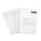 Exacompta Doos van 100 geperforeerde showtassen - gladde PVC - A4 - Transparant